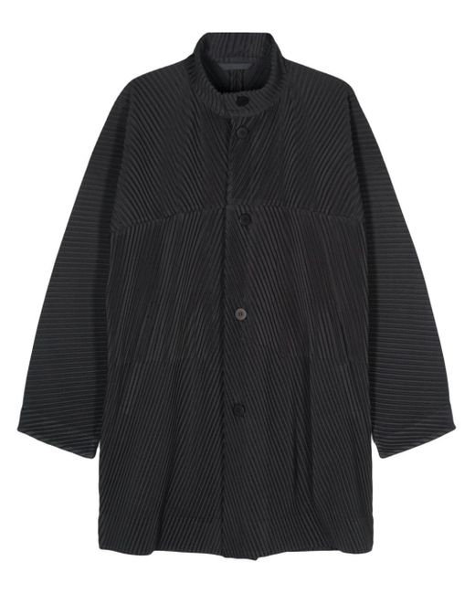 Manteau MC November à design plissé Homme Plissé Issey Miyake pour homme en coloris Black