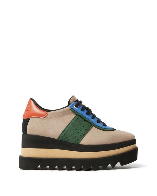 Stella McCartney Green Elyse Platform Derby Shoes