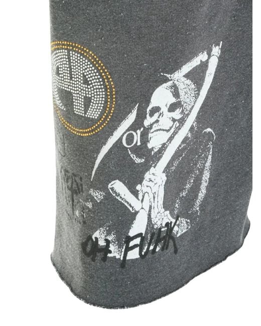 PALY Gray Graphic-Print Drawstring Shorts for men