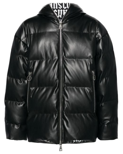 Plumífero Con Capucha Versace Jeans Couture de hombre de color Black