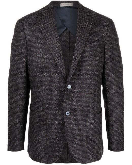 Blazer en laine à simple boutonnage Laines Lardini pour homme en coloris Noir blousons blazers Blazers Homme Vêtements Vestes 