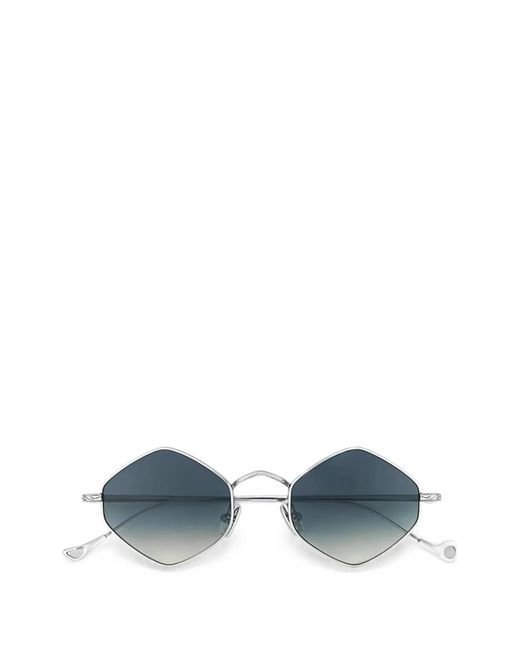 Eyepetizer Blue Canar Geometric-Frame Sunglasses