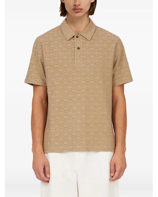 Ferragamo Natural Monogram Polo Shirt for men