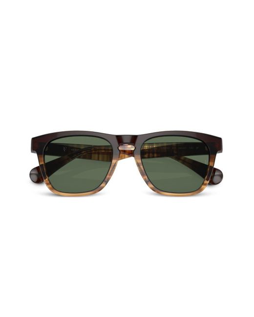 Oliver Peoples Green R-3 Wayfarer-frame Sunglasses