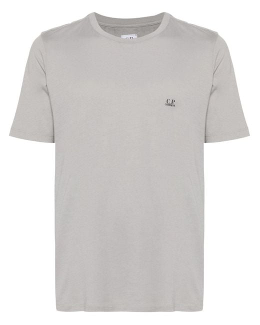 T-shirt en coton à imprimé Goggle C P Company pour homme en coloris Gray