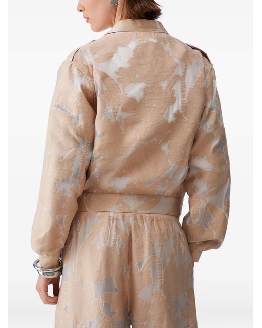 Liu Jo Natural Organza Jacquard Jacket