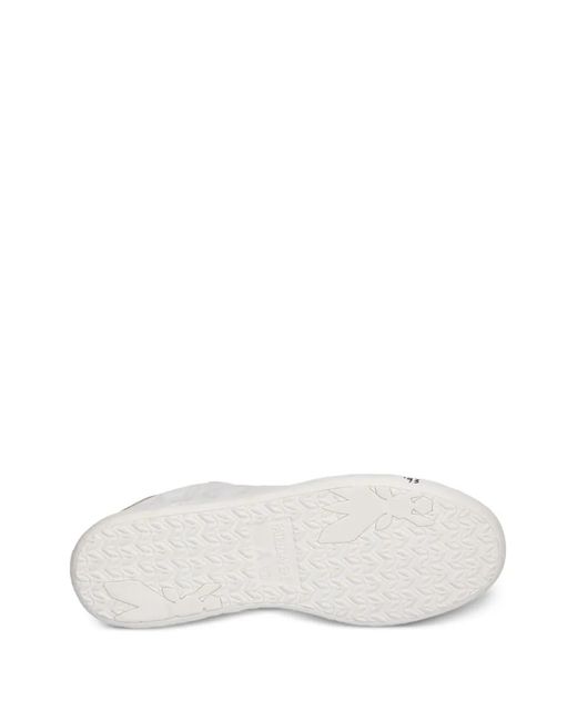 Patrizia Pepe White Leather Lace-Up Sneakers