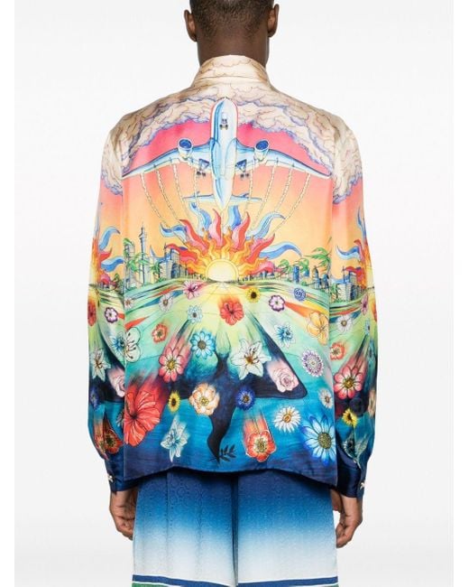 Casablancabrand Multicolor Shirt With Graphic Print for men