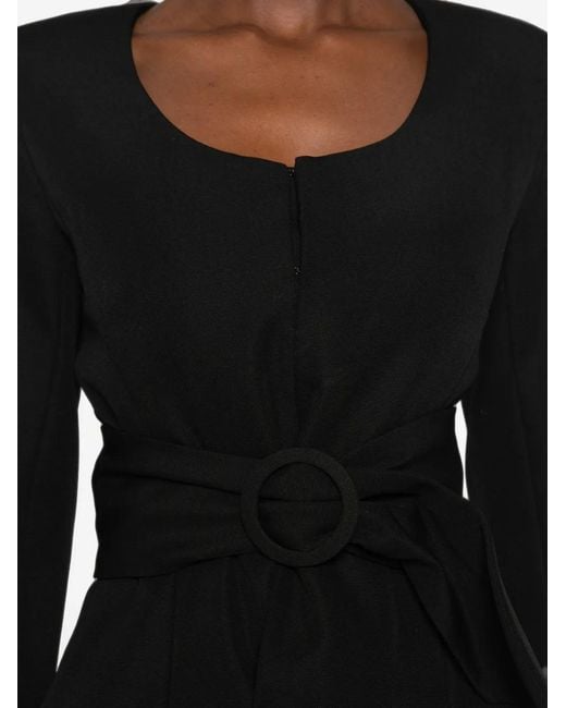Jacquemus Black Belted Peplum Jacket