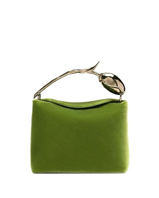 Erdem Green Mini Bloom Tote Bag