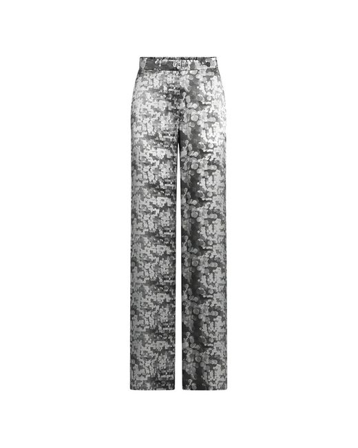 Collini Milano White Eos Wide-Leg Trousers