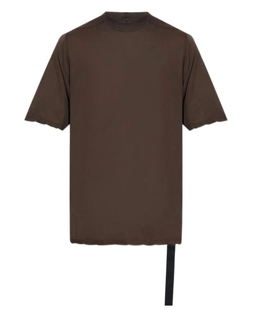 Rick Owens Brown Seam-Detail T-Shirt for men