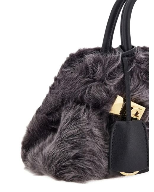 Ferragamo Blue Hug Handbag Xs