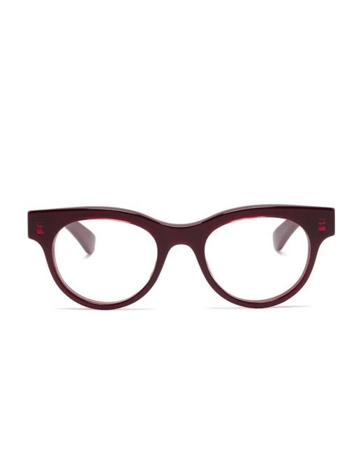 Gucci Brown Lunettes De Vue À Monture Ronde