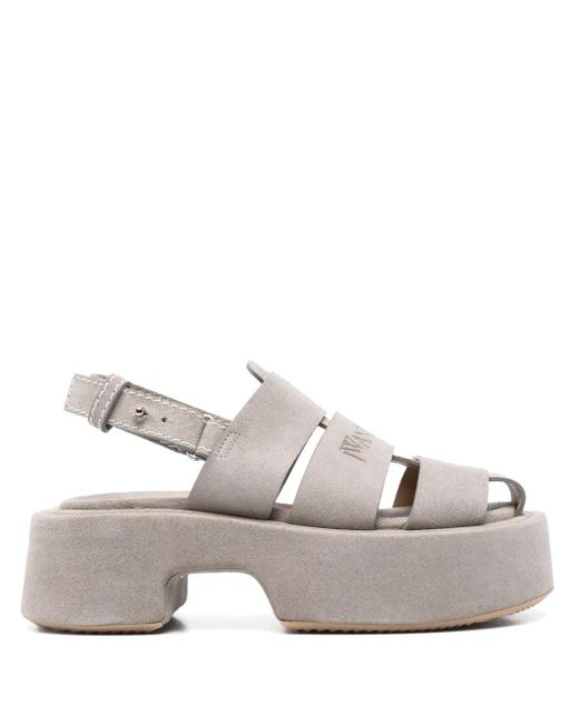 J.W. Anderson Gray Suede Fisherman Sandals