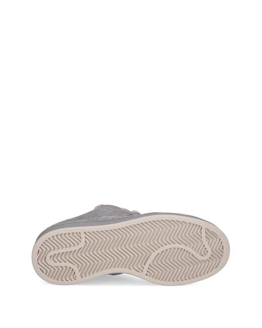 Adidas Gray Campus Suede Logo Sneakers