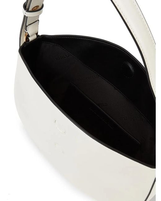 Karl Lagerfeld White K/Signature Shoulder Bag