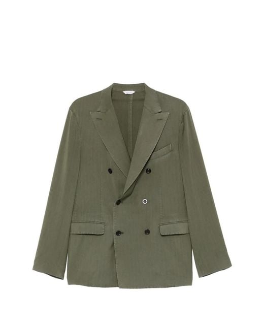 Boglioli Green Veste À Boutonnière Croisée for men