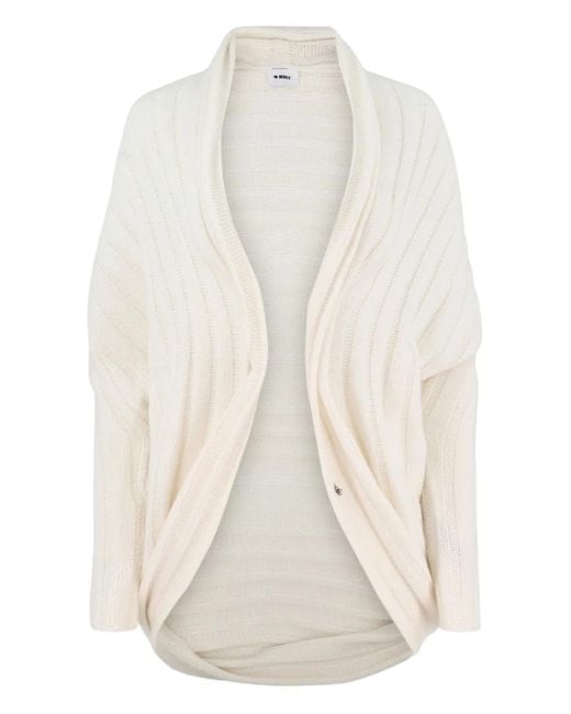 Beryll Open-front Cashmere Cardigan White