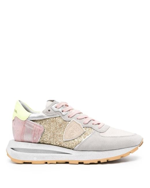 Philippe Model White Tropez Haute Lace-Up Sneakers