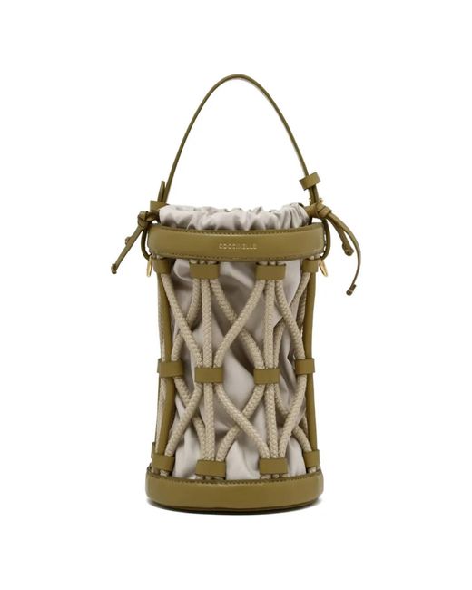 Coccinelle White Koi Bucket Bag