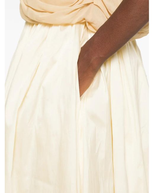 Abadia White Elodie Midi Skirt