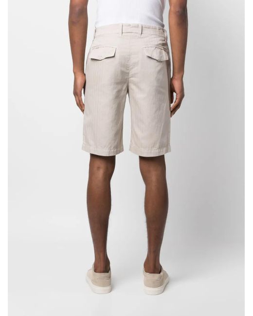 Eleventy Natural Straight-Leg Chino Shorts for men