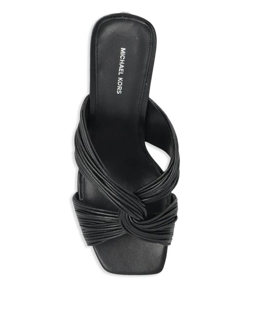 MICHAEL Michael Kors Black Alessia Open-Toe Mules