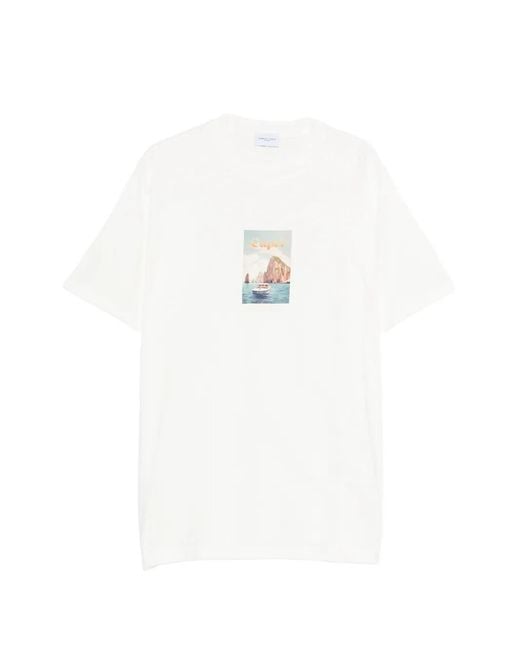 FAMILY FIRST White Graphic-Print T-Shirt for men