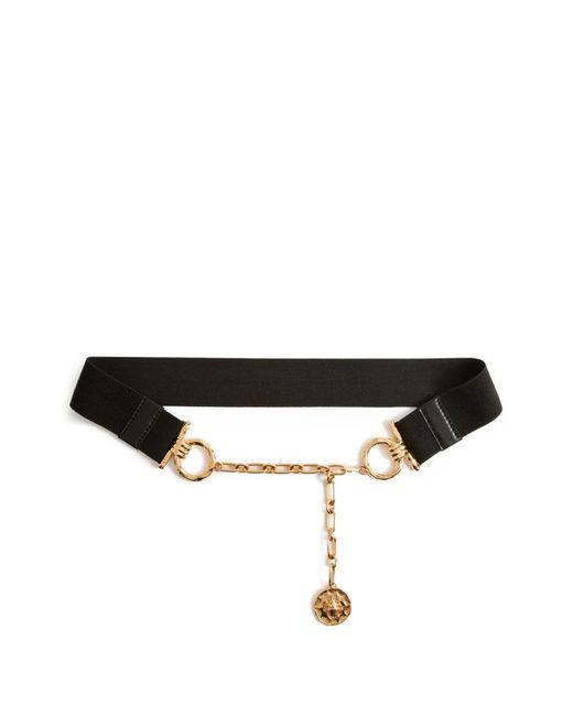 LaDoubleJ Black Logo-Plaque Belt