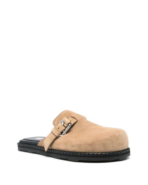 Moschino Natural Suede Mules