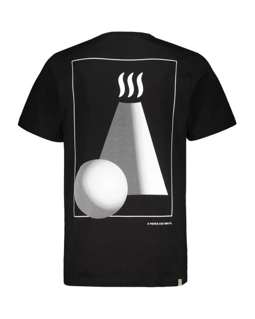 Perks And Mini Black Crew-Neck Logo-Embroidered T-Shirt for men