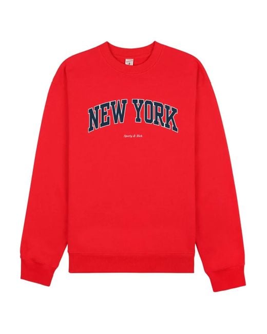 Sporty & Rich スウェットシャツ Red