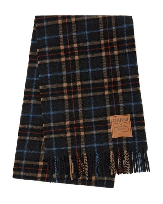 Ganni Black Scarfs