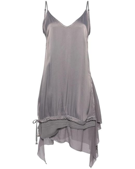 DIESEL Gray D-Uchi Asymmetric Midi Dress