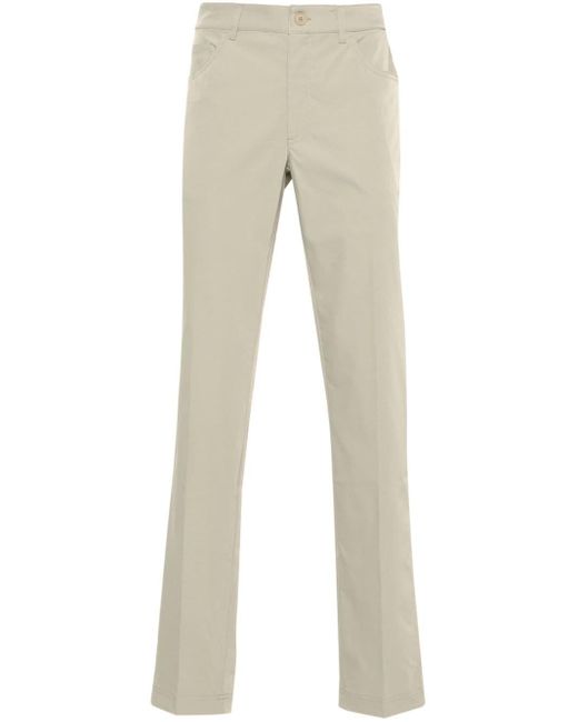 Lacoste Natural Logo-patch Twill Trousers for men