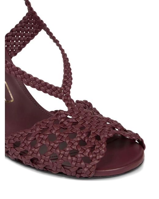 Etro Pink Woven High Heeled Sandals
