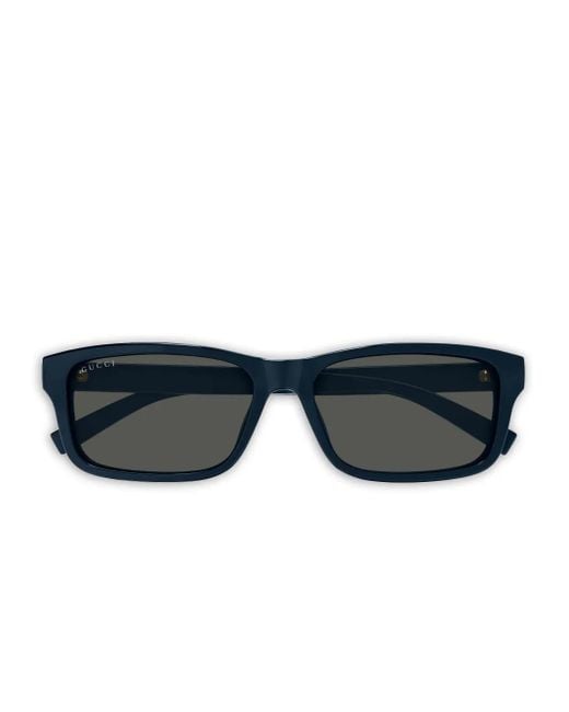 Gucci Black Gg1986Sa Rectangle Sunglasses for men