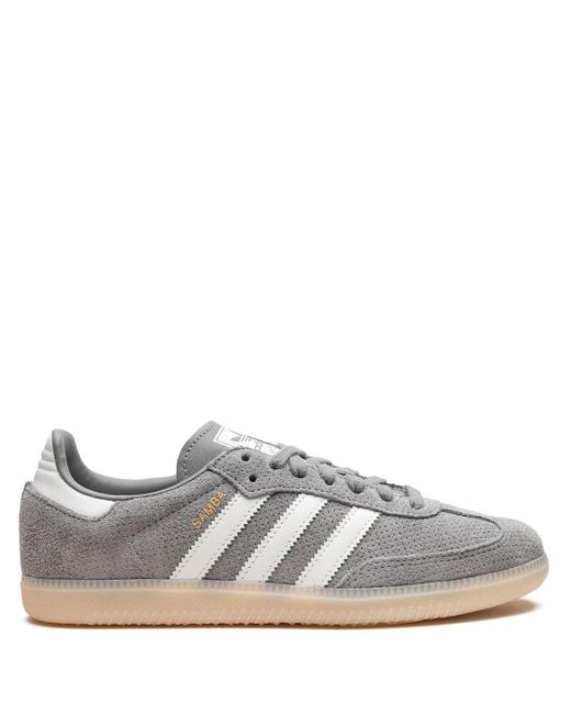 Adidas Gray Samba OG Grey Bliss Orange Sneakers