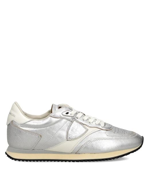 Philippe Model White Blville Perforated Panelled Trainers
