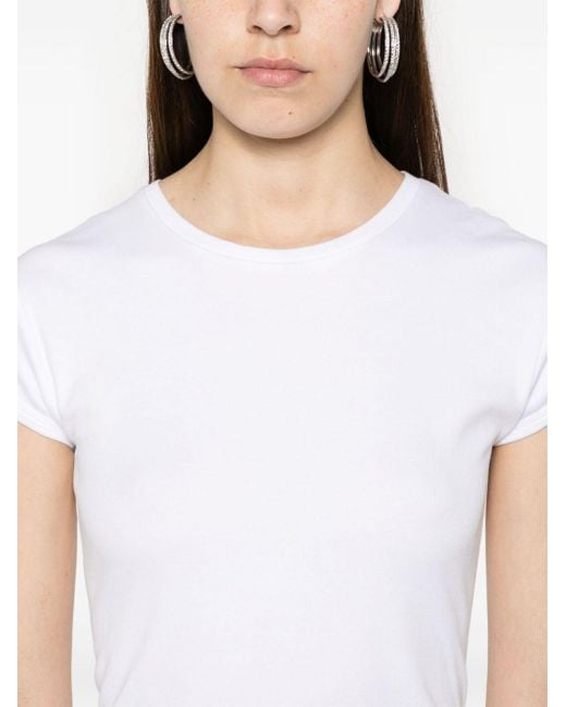 T-shirt à logo brodé Claudie Pierlot en coloris White
