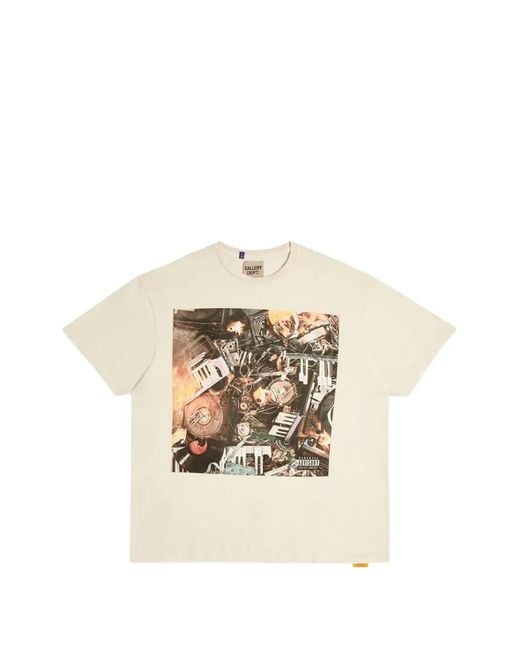 GALLERY DEPT. White Misery Graphic-Print Short-Sleeve T-Shirt