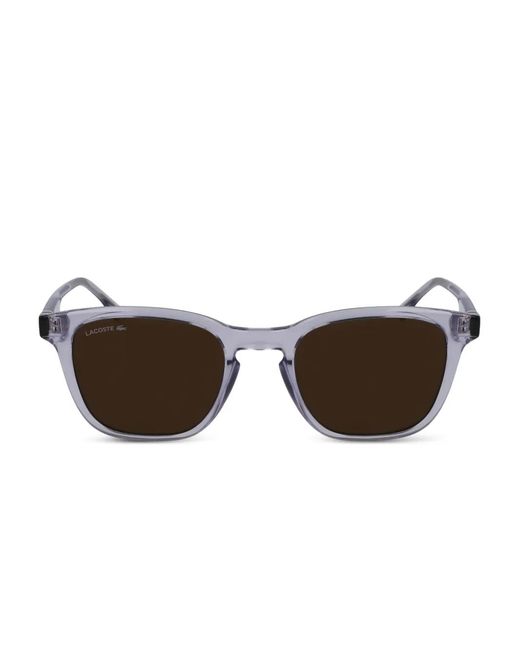 Lacoste Brown Logo-Print Sunglasses for men