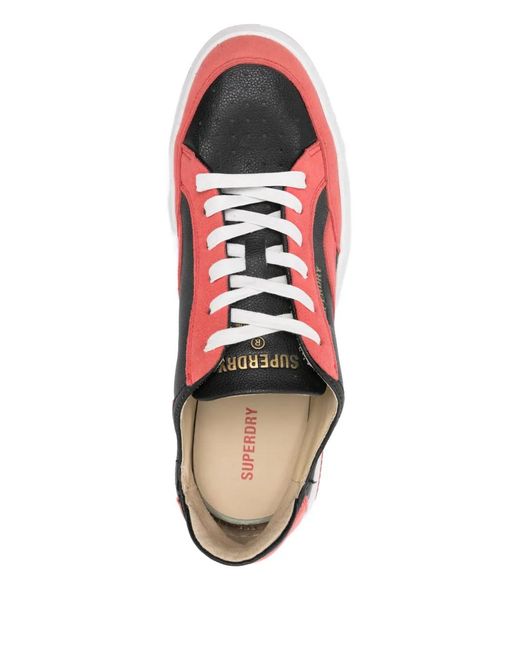 Superdry Red Basket Lux Sneakers for men
