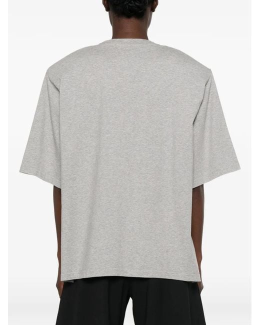 Frankie Shop Gray Anira Side-Slit T-Shirt