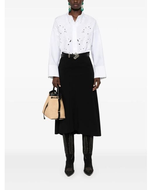 Dorothee Schumacher White Broderie-Anglaise Cotton Shirt