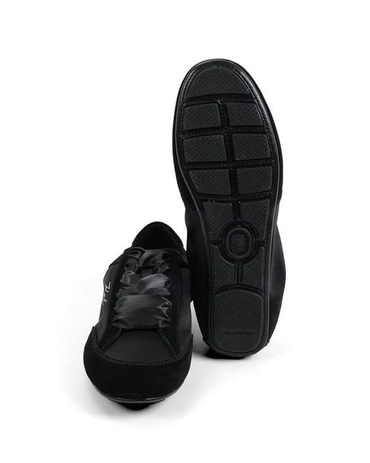 Karl Lagerfeld Black Low Top Sneakers