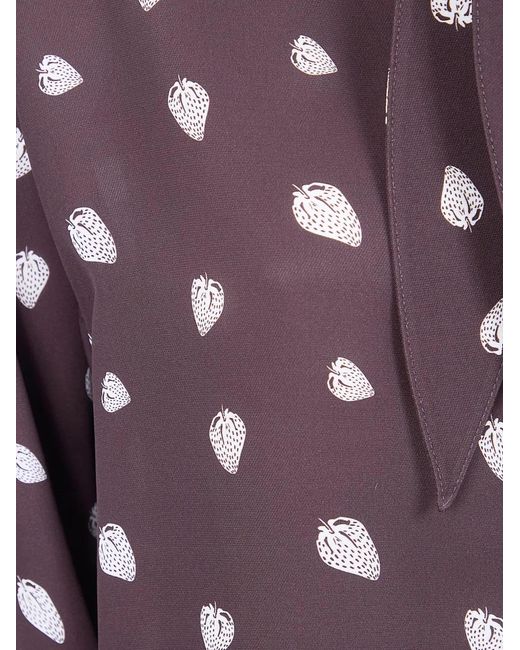 Paul Smith Purple Strawberry-print Tie Shirt