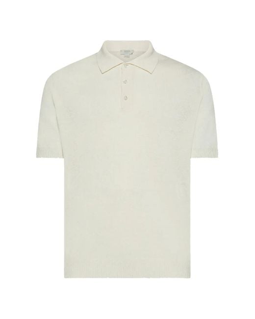 Seventy White Buttoned Polo Shirt for men