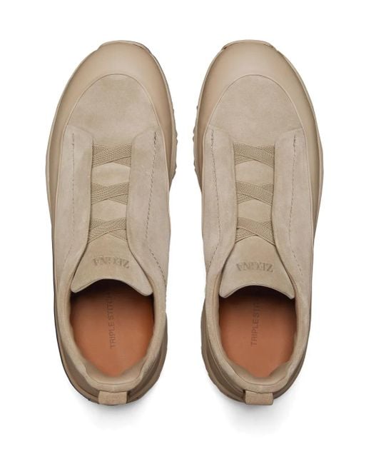 Zegna Brown Monte Sneakers for men